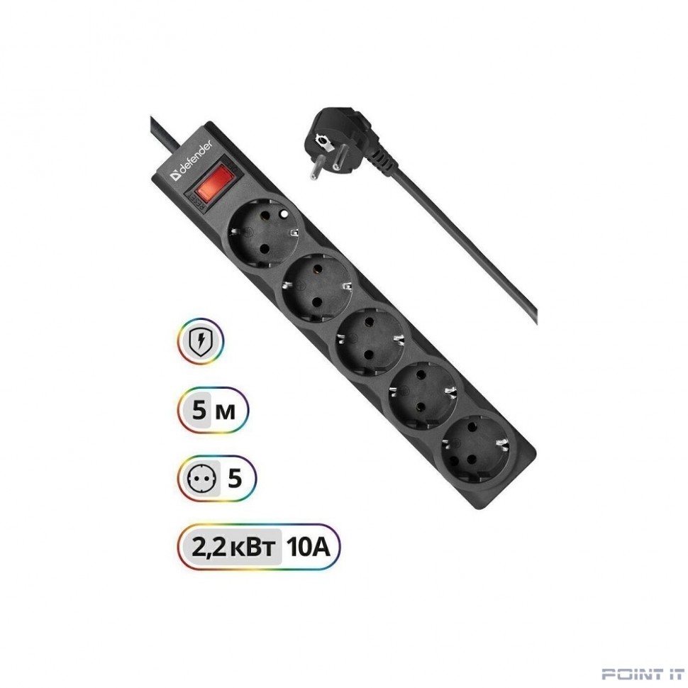 Сетевой фильтр 5M ES LARGO 5OUTL. 99499 DEFENDER