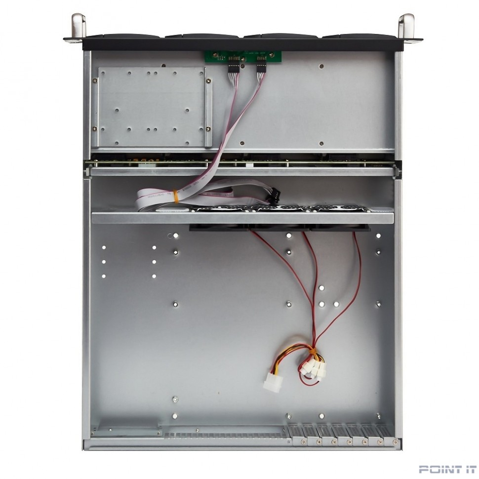 Exegate EX281232RUS Серверный корпус ExeGate Pro 2U550-HS08 <RM 19", высота 2U, глубина 550, без БП, 8xHotSwap, USB>