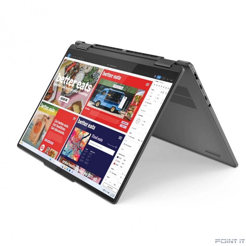 Ноутбук Lenovo Yoga 7 2-in-1 14IML9 [83DJ0096RU] Grey 14" {WUXGA (1920x1200) OLED TS 400nits Ultra 7 155H(1.4Ghz)/16Gb/1Tb SSD/Win11H/+Pen/360/металл}