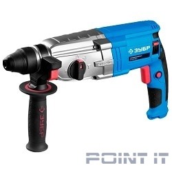 ЗУБР "ПРОФЕССИОНАЛ" Перфоратор SDS-plus [ЗП-32-1100 К] { реверс, горизонтальный, металлич редуктор, 3,4Дж, 0-960об/мин, 0-5300уд/мин, 1100Вт, кейс }