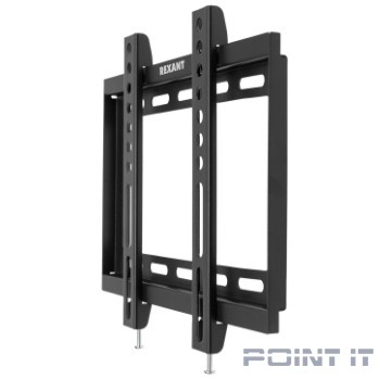 REXANT Кронштейн для телевизора 17"-42", фиксированный чёрный {17"-42" Максимальная нагрузка: 25 кг VESA: 50х50, 75х75, 100х100, 200х200 мм}