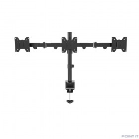 Wize [WDM3-26] Настольное крепление для трех мониторов 14"-26", VESA 75x75, 100x100, макс. нагрузка 10 кг,