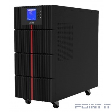 PowerCom Macan MAC-6000 ИБП {On-Line, 6000VA / 6000W, Tower, IEC, LCD, Serial+USB, SNMPslot, подкл. доп. батарей} (1439699)