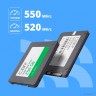 CBR SSD-256GB-2.5-LT22, Внутренний SSD-накопитель, серия "Lite", 256 GB, 2.5", SATA III 6 Gbit/s, SM2259XT, 3D TLC NAND, R/W speed up to 550/520 MB/s, TBW (TB) 128