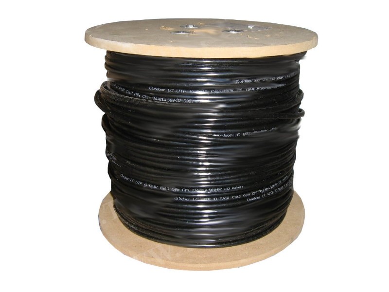 Кабель LC UTP25 cat.3, 305м, 0,40мм, наружный, черный Н/К УЦЕНКА РАСПРОДАЖА
