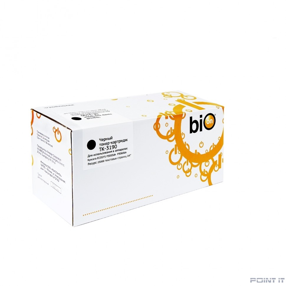 Bion TK-3190 Картридж для Kyocera ECOSYS P3045dn, P3050dn, P3055dn, P3060dn (25'000 стр.) Черный