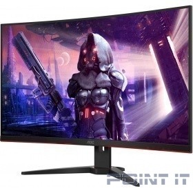 Монитор LCD AOC 31.5'' CQ32G2SE {VA 2560х1440 Curved 165Hz 300cd 178/178 3000:1 1ms D-Sub 2xHDMI DisplayPort 2x5W}
