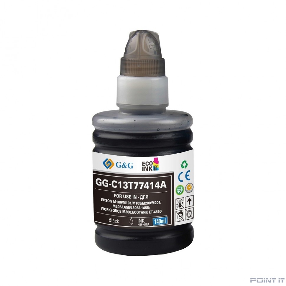 Картридж струйный G&G GG-C13T77414A черный (140мл) для Epson M100/105/200/205