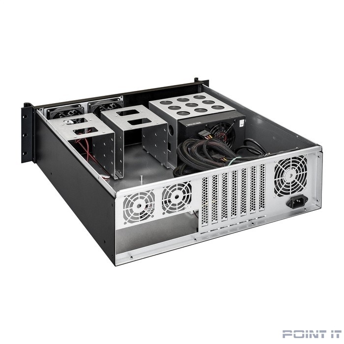 Exegate EX292693RUS Серверный корпус ExeGate Pro 3U450-08 <RM 19", высота 3U, глубина 390, БП 600ADS, USB>