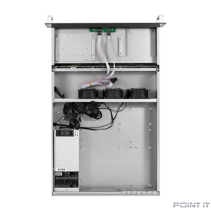 Exegate EX295864RUS Серверный корпус ExeGate Pro 2U660-HS08 <RM 19", высота 2U, глубина 660, БП 2U-800ADS, 8xHotSwap, USB>